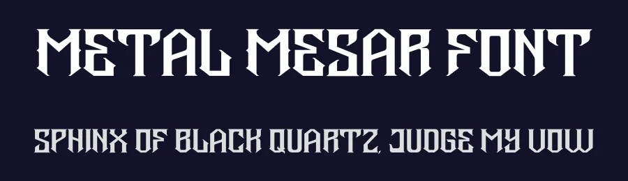 Metal Mesar Font by Illushvara Design — Serif Font — thumbnail 2