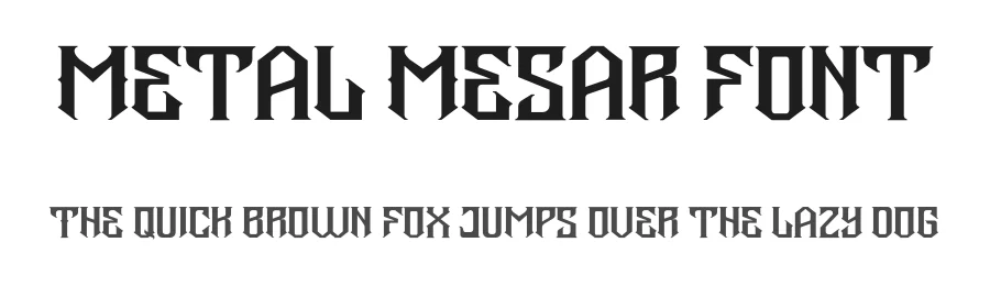 Metal Mesar Font by Illushvara Design — Serif Font