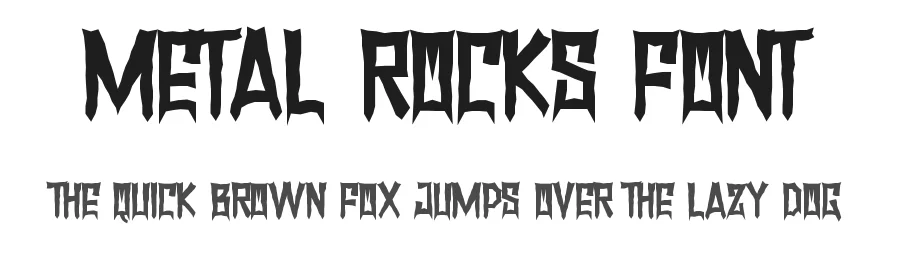 Metal Rocks Font by noahtype — Display Font