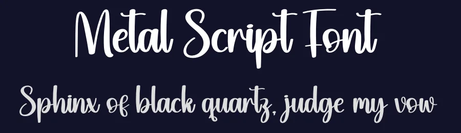 Metal Script Font by creativeletter — Script Handwritten Font — thumbnail 2