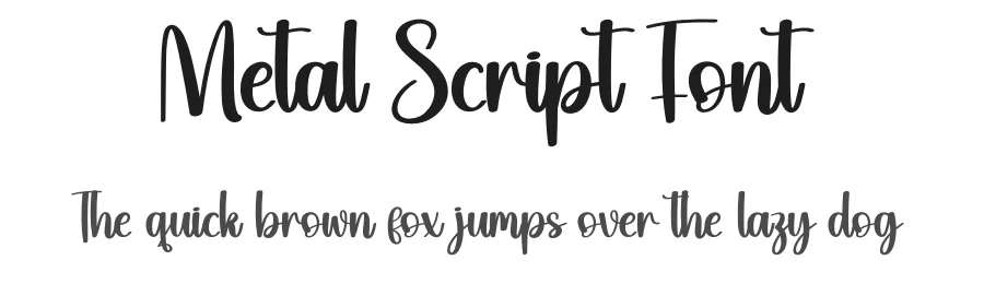 Metal Script Font by creativeletter — Script Handwritten Font