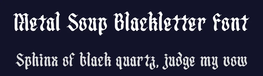 Metal Soup Blackletter Font by alit design — Blackletter Font — thumbnail 2