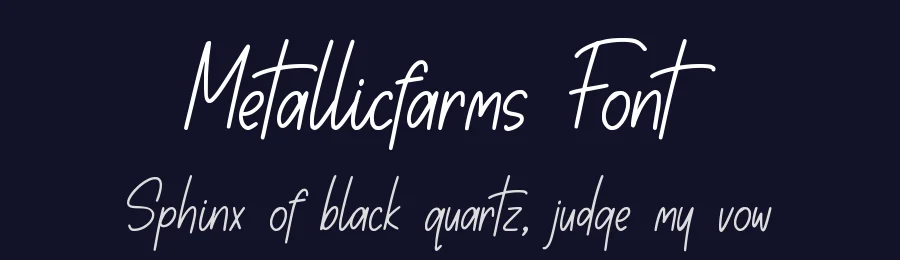 Metallicfarms Font by qwrtype — Script Handwritten Font — thumbnail 2
