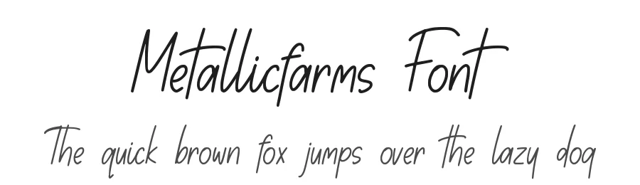 Metallicfarms Font by qwrtype — Script Handwritten Font