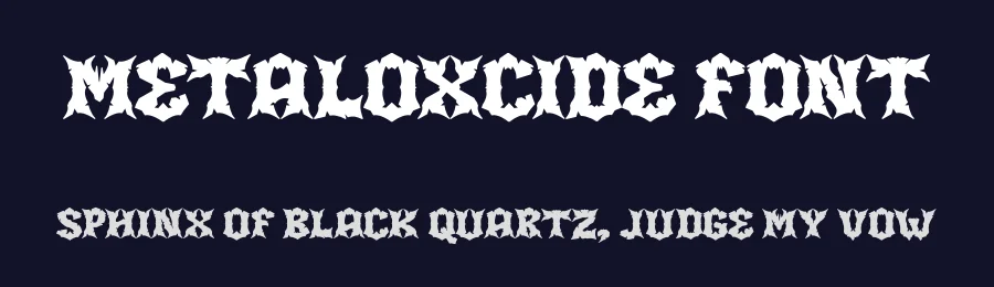 Metaloxcide Font by hujantype — Blackletter Font — thumbnail 2
