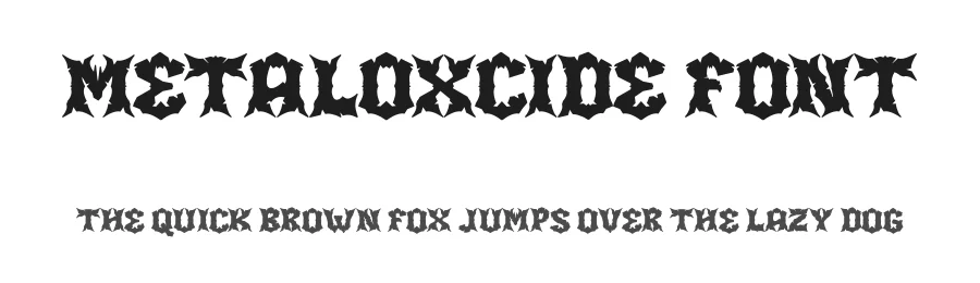 Metaloxcide Font by hujantype — Blackletter Font