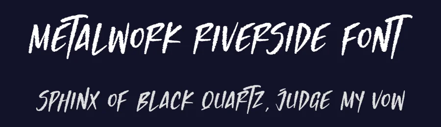 Metalwork Riverside Font by letterfabric — Display Font — thumbnail 2