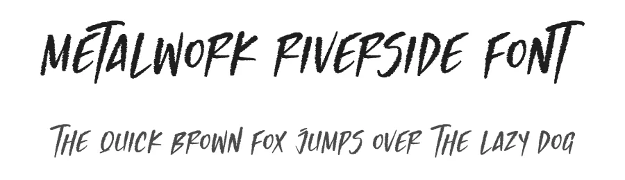Metalwork Riverside Font by letterfabric — Display Font