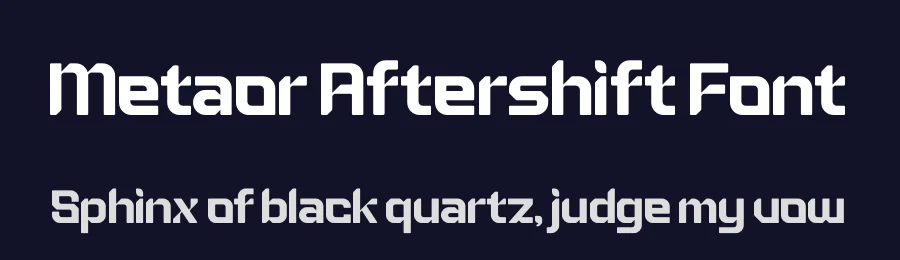 Metaor Aftershift Font by AmorfaType — Display Font — thumbnail 2
