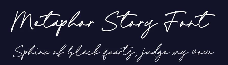 Metaphor Story Font by Timur type — Script Handwritten Font — thumbnail 2