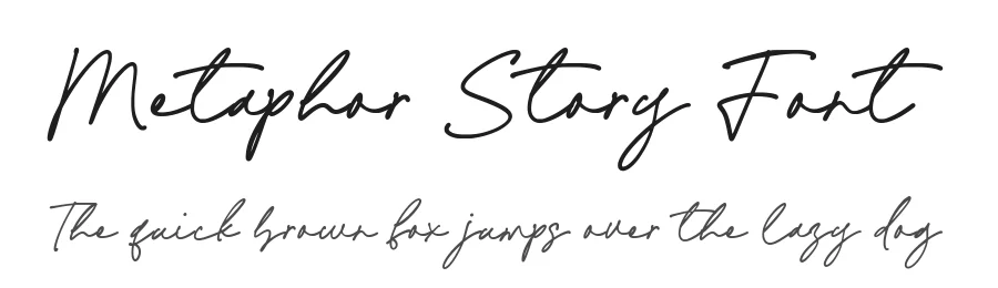 Metaphor Story Font by Timur type — Script Handwritten Font