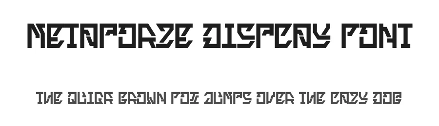 Metaporze Display Font by Dhabee — Decorative Font