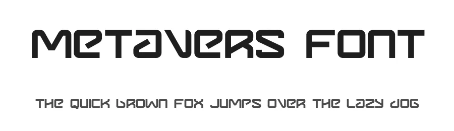 Metavers Font by Maknastd — Display Font