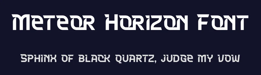 Meteor Horizon Font by timelesstype.co — Display Font — thumbnail 2