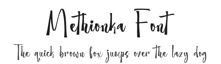 Methionka Font by glorytype — Script Handwritten Font