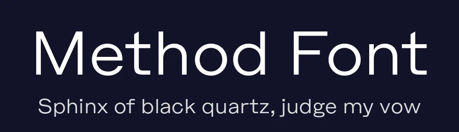 Method Font by Typeji — Sans Serif Font — thumbnail 2
