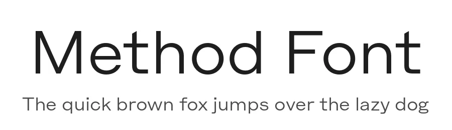 Method Font by Typeji — Sans Serif Font