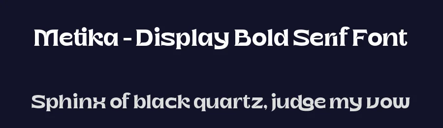 Metika – Display Bold Serif Font by timelesstype.co — Display Font — thumbnail 2