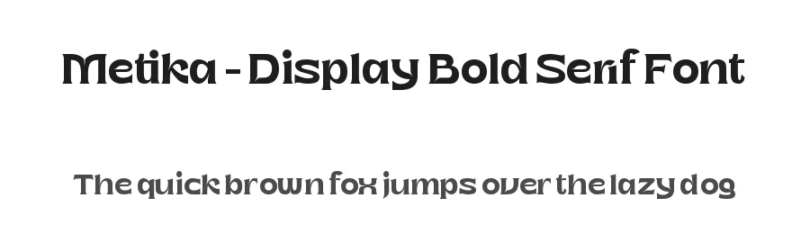Metika – Display Bold Serif Font by timelesstype.co — Display Font