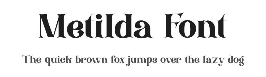 Metilda Font by RTSTD — Serif Font