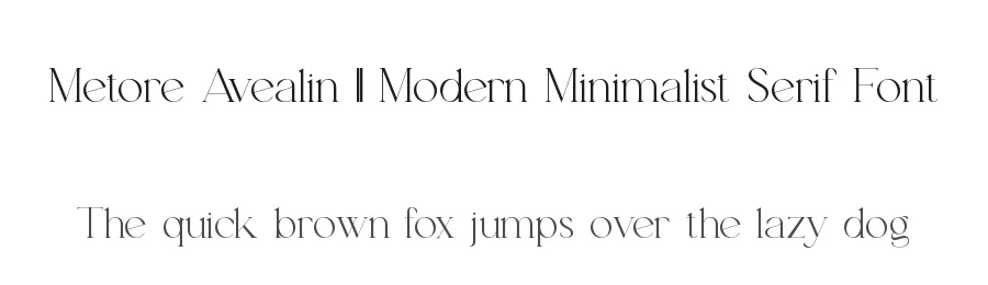 Metore Avealin || Modern Minimalist Serif Font by ErmediaStudio — Serif Font