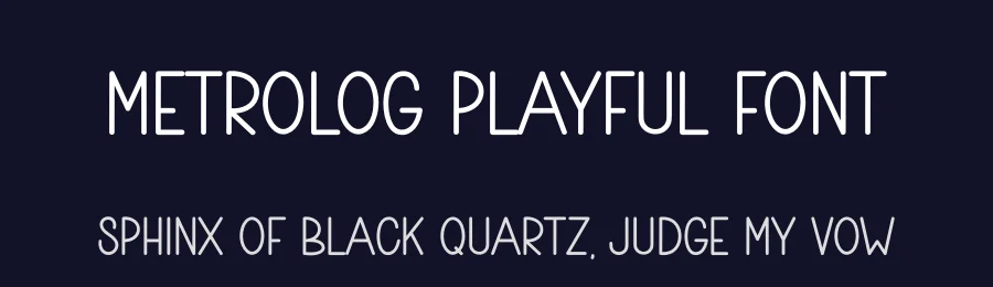 Metrolog Playful Font by freshtypeink — Display Font — thumbnail 2