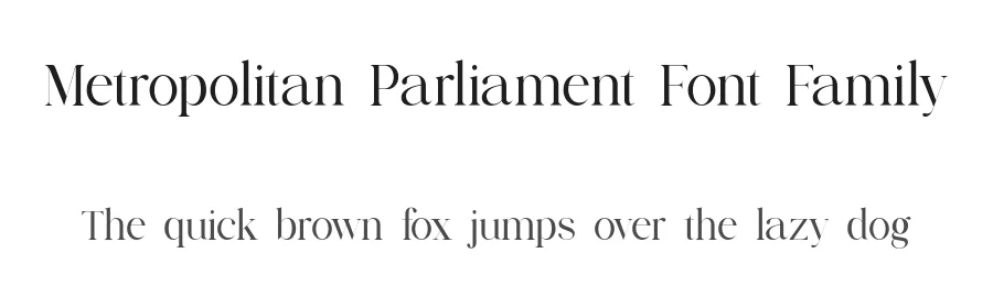 Metropolitan Parliament Font Family by UICreative — Serif Font