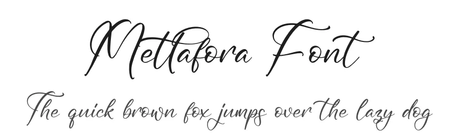 Mettafora Font by glorytype — Script Handwritten Font