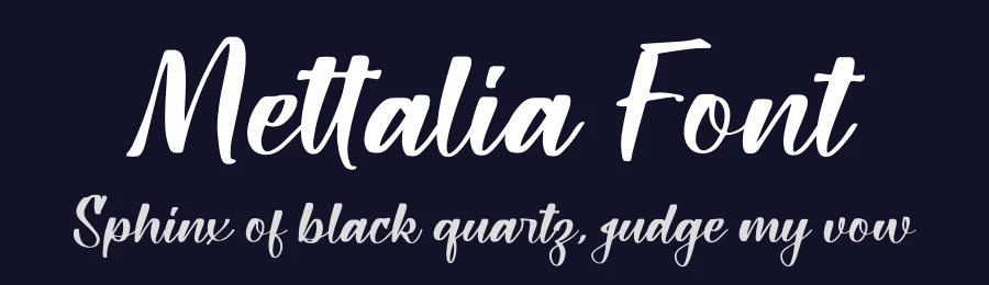 Mettalia Font by letterfabric — Script Handwritten Font — thumbnail 2
