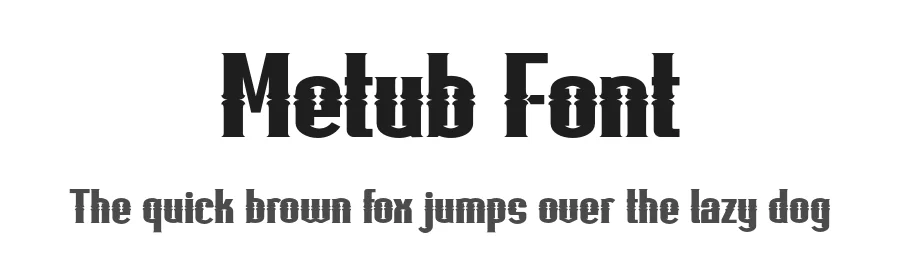 Metub Font by twinletter — Display Font