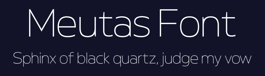 Meutas Font by trustha — Sans Serif Font — thumbnail 2