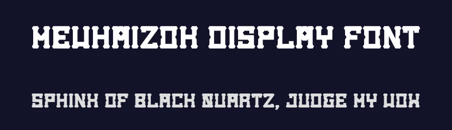Mevhaizok Display Font by Dhabee — Decorative Font — thumbnail 2