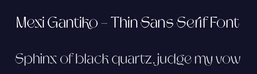 Mexi Gantiko – Thin Sans Serif Font by timelesstype.co — Serif Font — thumbnail 2