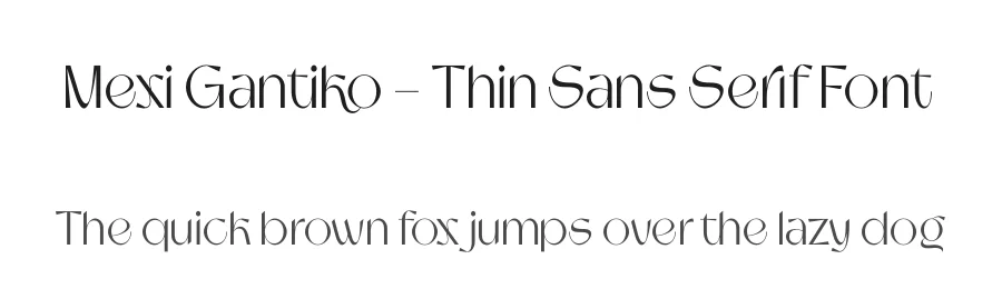 Mexi Gantiko – Thin Sans Serif Font by timelesstype.co — Serif Font
