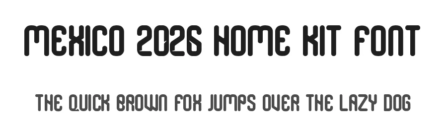 Mexico 2026 Home Kit Font by Kreative_Sublimicon — Display Font