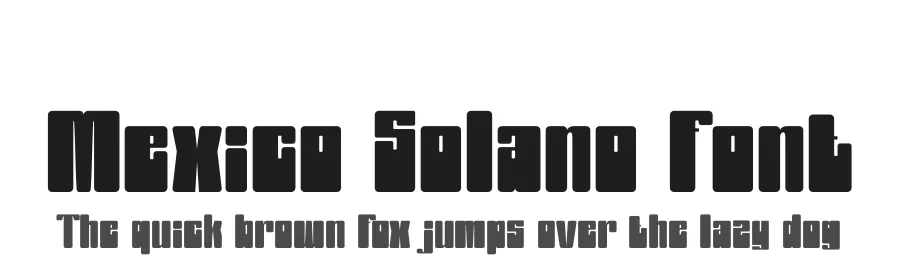Mexico Solano Font by SlideShoot — Display Font
