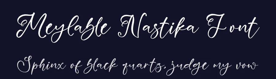 Meylable Nastika Font by glorytype — Script Handwritten Font — thumbnail 2