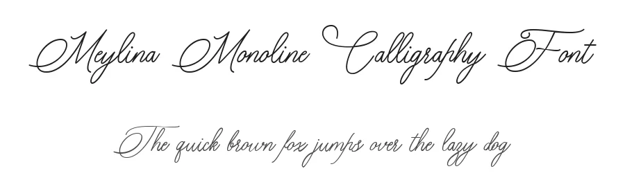 Meylina Monoline Calligraphy Font by Balevgraph Studio — Script Handwritten Font