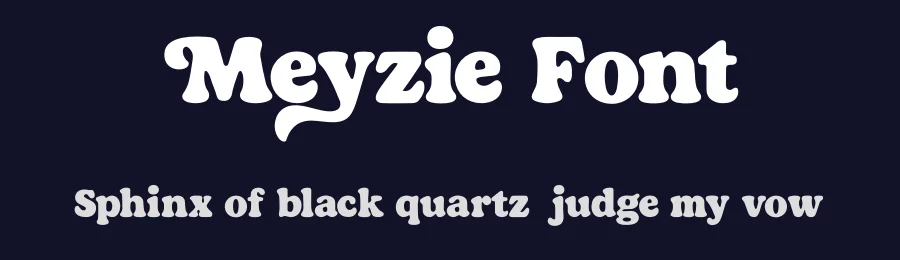 Meyzie Font by ReyreyBlue — Display Font — thumbnail 2