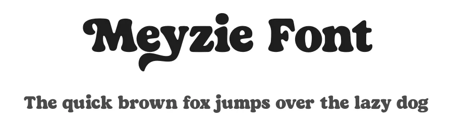 Meyzie Font by ReyreyBlue — Display Font