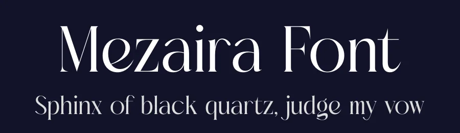 Mezaira Font by timelesstype.co — Display Font — thumbnail 2