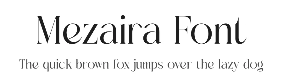 Mezaira Font by timelesstype.co — Display Font