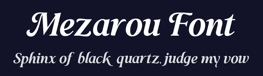 Mezarou Font by Aluyeah Studio — Serif Font — thumbnail 2