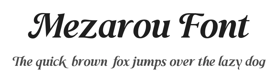 Mezarou Font by Aluyeah Studio — Serif Font