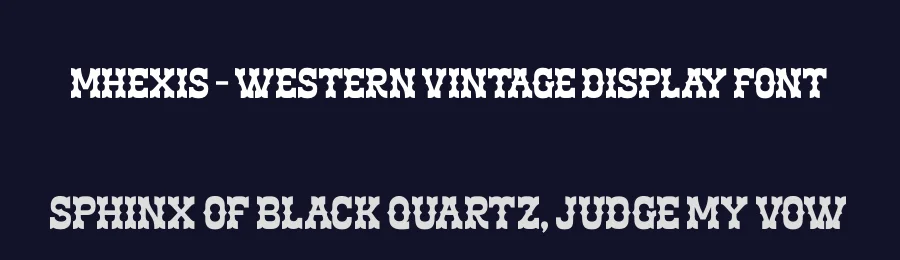 Mhexis – Western Vintage Display Font by timelesstype.co — Serif Font — thumbnail 2