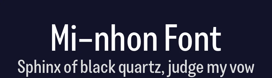 Mi-nhon Font by Thecoa Foundry — Sans Serif Font — thumbnail 2
