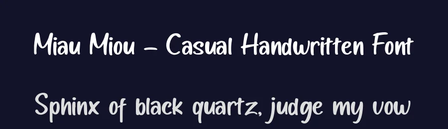 Miau Miou – Casual Handwritten Font by Basnistudio — Script Handwritten Font — thumbnail 2