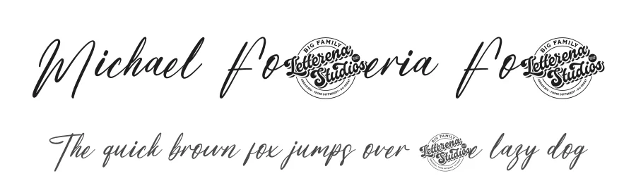 Michael Fosteria Font by letterenastudios — Script Handwritten Font