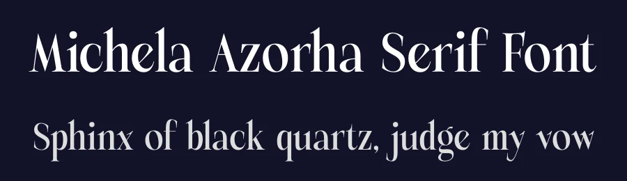 Michela Azorha Serif Font by timelesstype.co — Serif Font — thumbnail 2