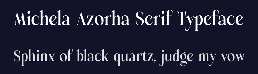 Michela Azorha Serif Typeface by timelesstype.co — Display Font — thumbnail 2